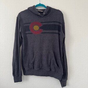 Colorado Limited Colorado Flag Hoodie Grey Sweater Men's‎ Size Medium